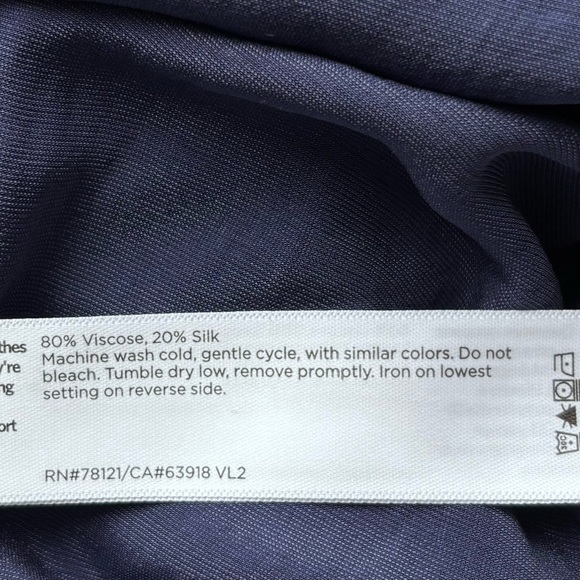 Eileen Fisher Velvet Tunic Top Purple XL - Picture 8 of 10